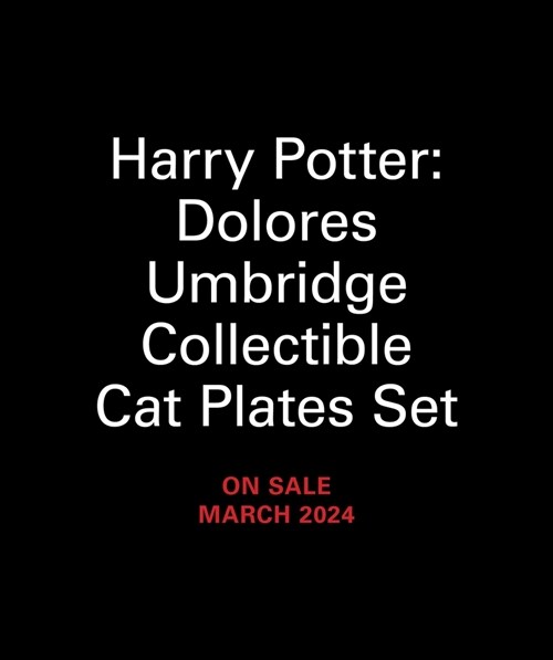 Harry Potter: Dolores Umbridge Collectible Cat Plates Set (Undefined)