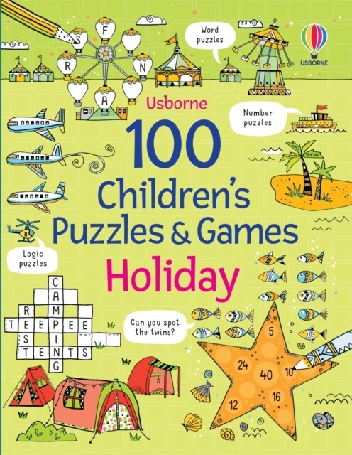 100 Childrens Puzzles and Games: Holiday (Paperback)