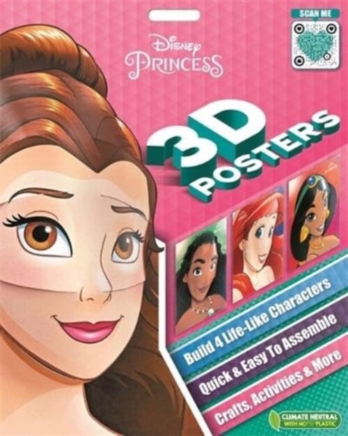 Disney Princess: 3D Posters (Paperback)