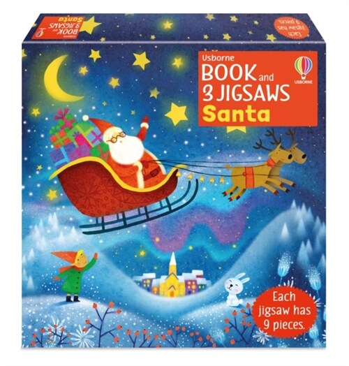 Usborne Book and 3 Jigsaws: Santa (Paperback)