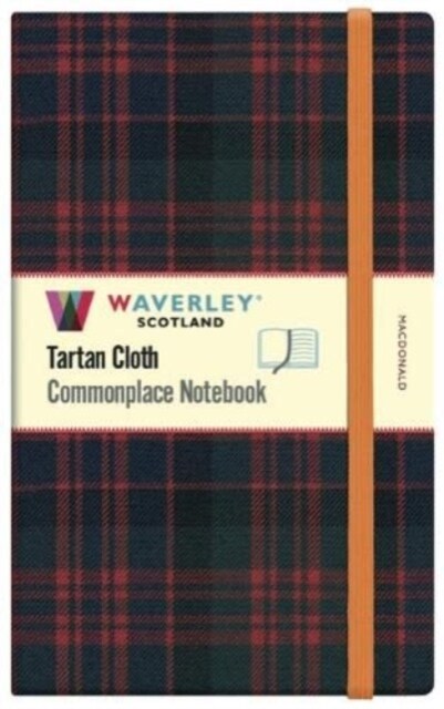Waverley Commonplace Notebooks: MacDonald Tartan Cloth Large Notebook (21 x 13cm) (Hardcover)