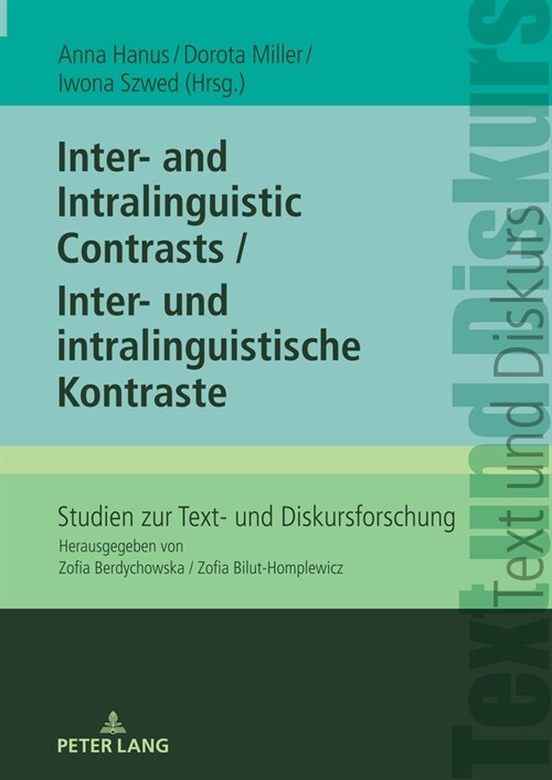Inter- And Intralinguistic Contrasts / Inter- Und Intralinguistische Kontraste (Hardcover)