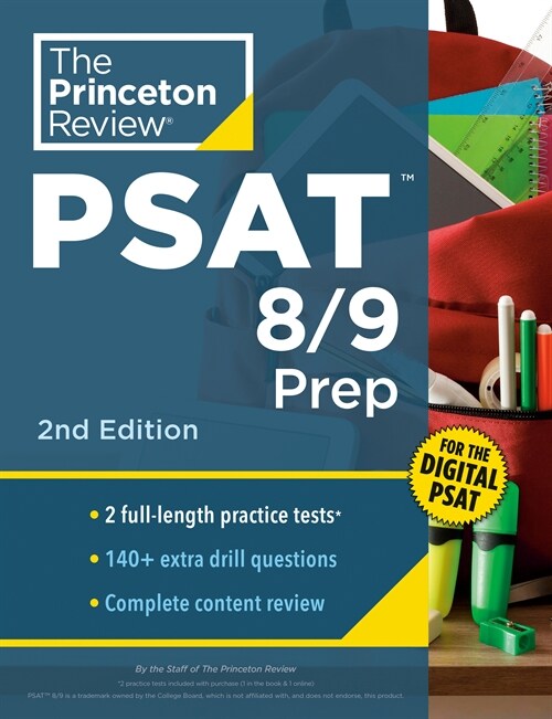 Princeton Review PSAT 8/9 Prep, 2nd Edition: 2 Practice Tests + Content Review + Strategies for the Digital PSAT 8/9 (Paperback, 2)
