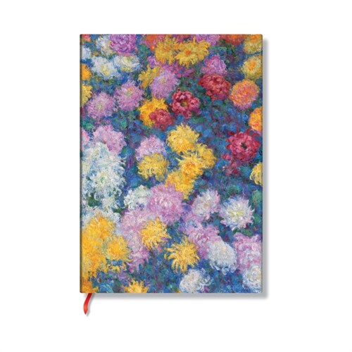 Paperblanks Monets Chrysanthemums Monets Chrysanthemums Hardcover Journals MIDI Unlined Elastic Band 144 Pg 120 GSM (Other)