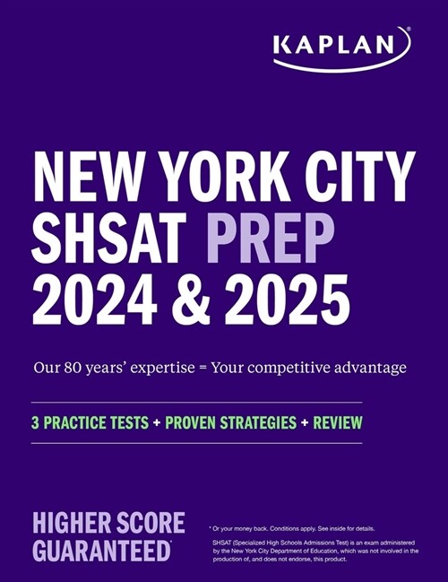 New York City Shsat Prep 2024-2025: 3 Practice Tests + Proven Strategies + Review (Paperback)