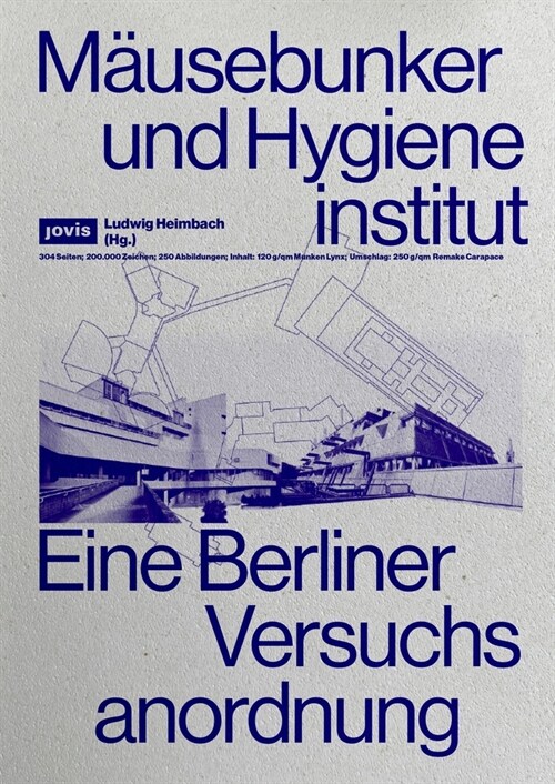 M?sebunker Und Hygieneinstitut: Eine Berliner Versuchsanordnung (Paperback)