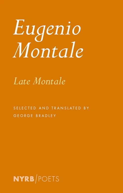 Late Montale (Paperback)