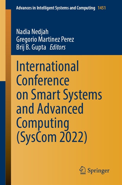 International Conference on Smart Systems and Advanced Computing (Syscom 2022) (Paperback, 2024)