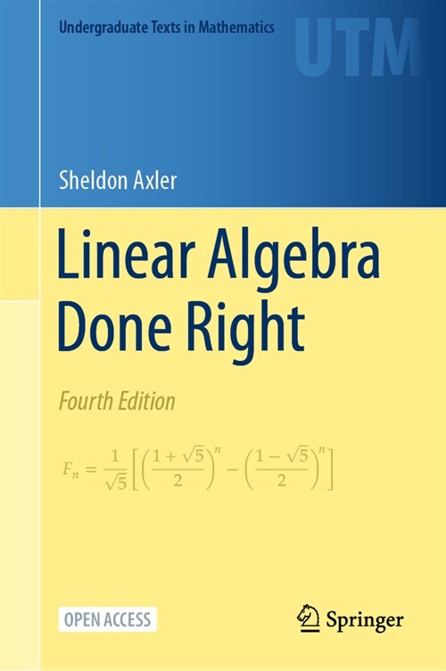 Linear Algebra Done Right (Hardcover, 4, 2024)