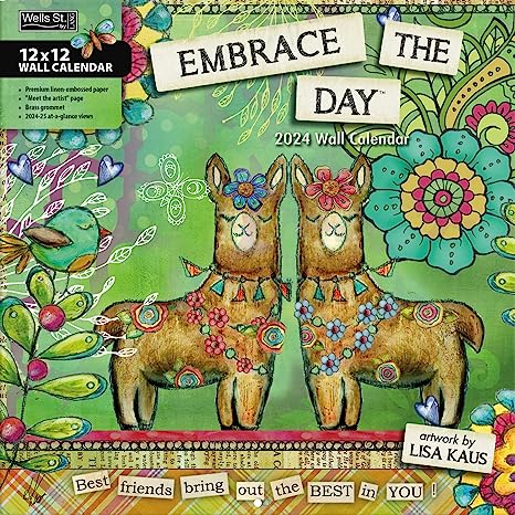 WSBL Embrace The Day 2024 12X12 Wall Calendar