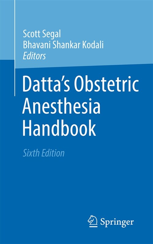Dattas Obstetric Anesthesia Handbook (Paperback, 6, 2023)