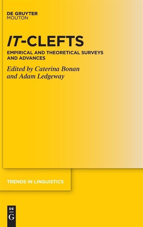 It-Clefts: Empirical and Theoretical Surveys and Advances (Hardcover)