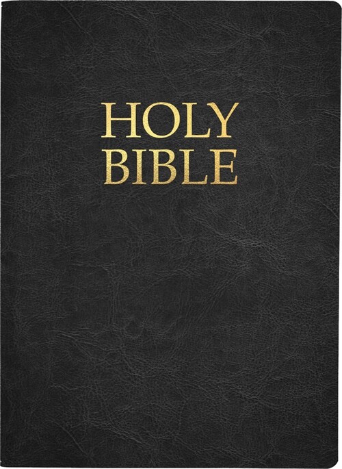 Kjver Holy Bible, Large Print, Black Genuine Leather, Thumb Index: (King James Version Easy Read, Red Letter, Premium Cowhide) (Leather)