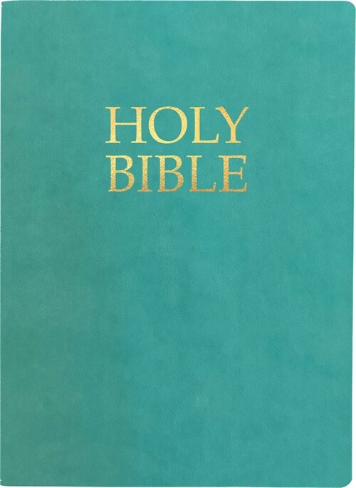 Kjver Holy Bible, Large Print, Coastal Blue Ultrasoft: (King James Version Easy Read, Teal, Red Letter) (Imitation Leather)