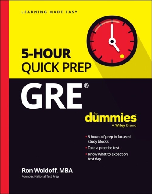 GRE 5-Hour Quick Prep for Dummies (Paperback)