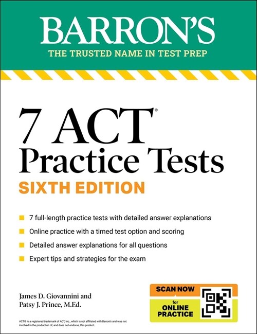 7 ACT Practice Tests, Sixth Edition + Online Practice (Paperback, 6)