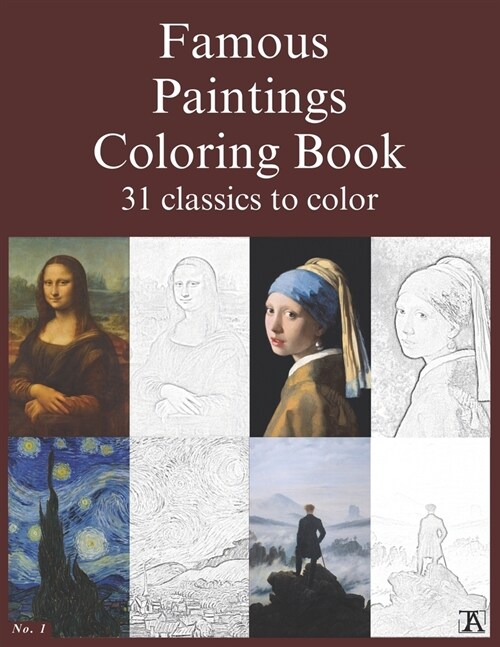 Famous paintings coloring book: 31 classics to color. (Paperback)