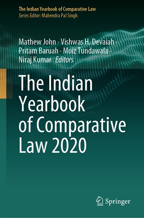 The Indian Yearbook of Comparative Law 2020 (Hardcover, 2023)
