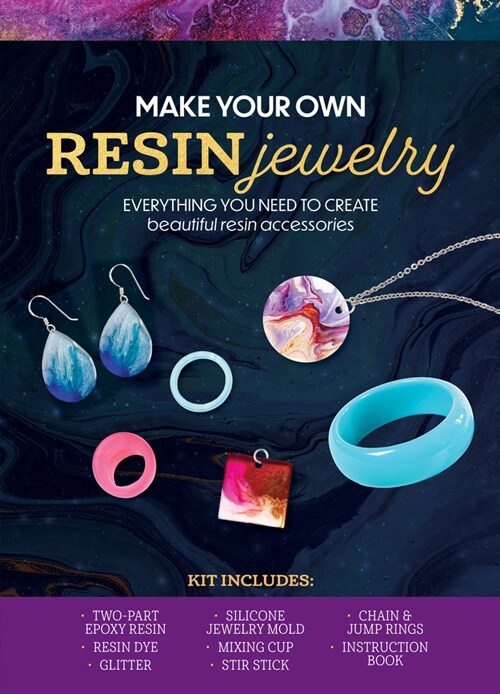 Make Your Own Resin Jewelry : Everything You Need to Create Beautiful Resin Accessories - Kit Includes: Two-part Epoxy Resin, Resin Dye, Glitter, Sili (Kit)