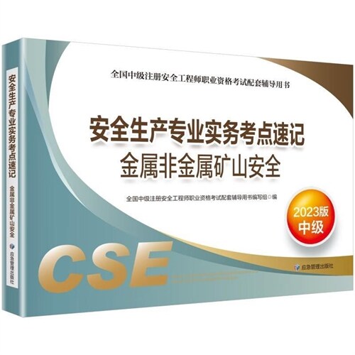 全國中級註冊安全工程師職業資格考試配套輔導用書-安全生産專業實務考點速記-金屬非金屬礦山安全(2023版)