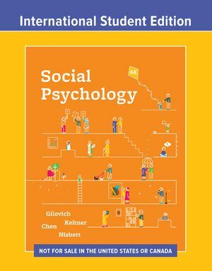 Social Psychology (Paperback, 6 ed, ISE )