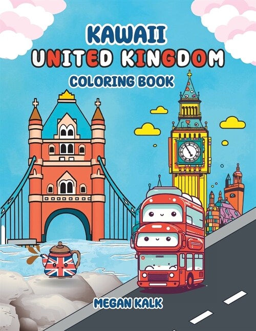 Kawaii United Kingdom: Coloring Book (Paperback)