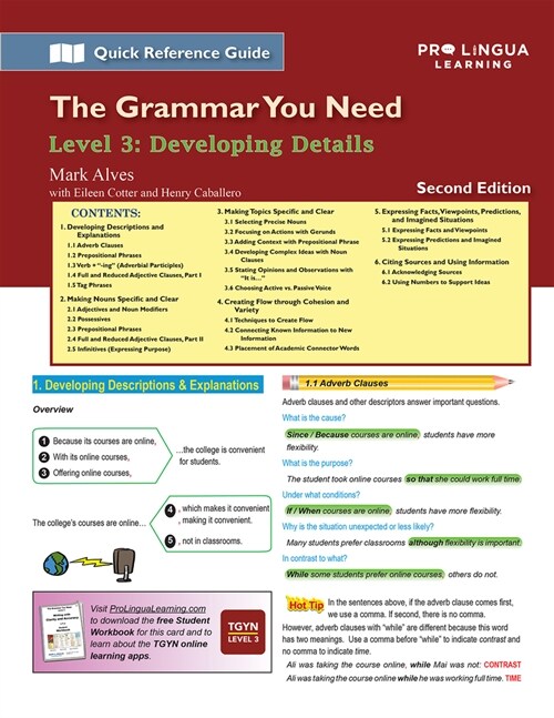 Writing with Clarity and Accuracy: The Grammar You Need, Level 3 (Paperback, 2)