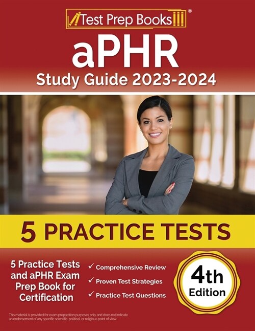 알라딘 aPHR Study Guide 20232024 6 Practice Tests and aPHR Exam Prep