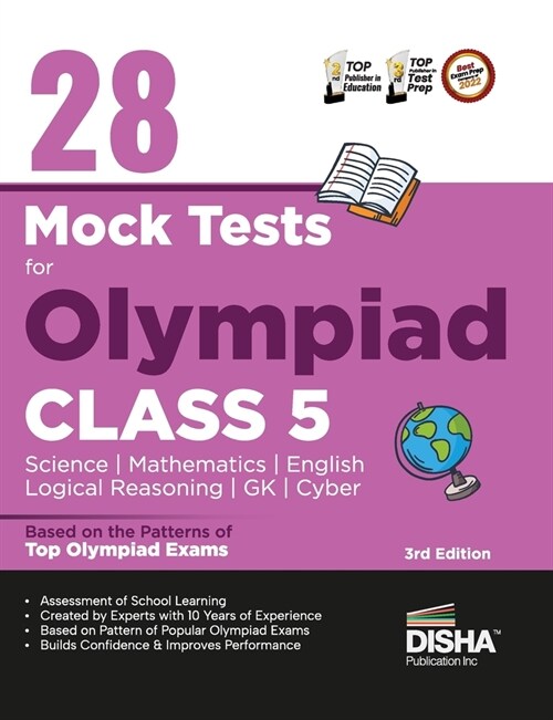 28 Mock Test Series for Olympiads Class 5 Science, Mathematics, English, Logical Reasoning, GK & Cyber 2nd Edition (Paperback)