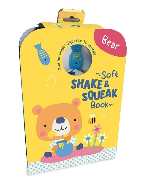 SOFT SHAKE & SQUEAK BOOK BEAR