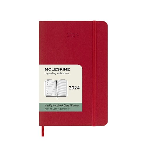Moleskine 2024 12-Month Weekly Pocket Softcover Notebook (Paperback)