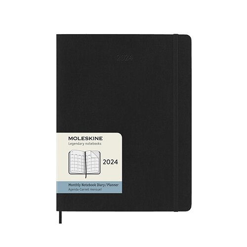 Moleskine 2024 12-Month Monthly XL Softcover Notebook (Paperback)