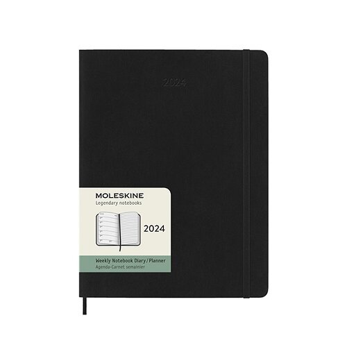 Moleskine 2024 12-Month Weekly XL Softcover Notebook (Paperback)