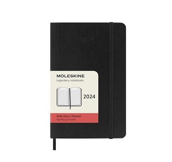 Moleskine 2024 12-Month Daily Pocket Softcover Notebook (Paperback)