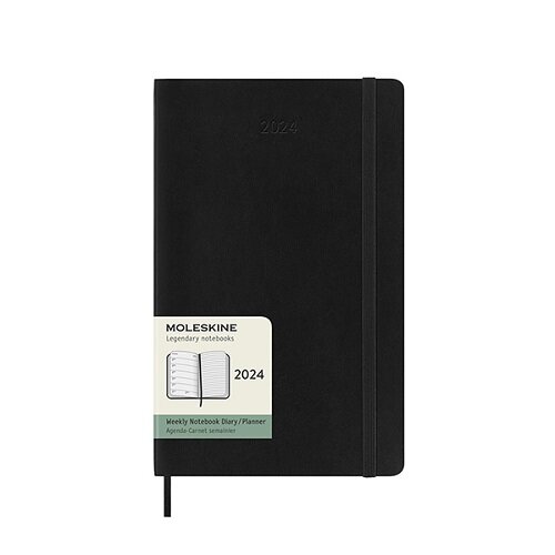 Moleskine 2024 12-Month Weekly Large Softcover Notebook (Paperback)