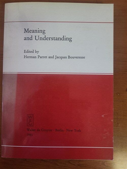 [중고] [POD] Meaning and Understanding (Paperback, Library)  (제본본) ㅣ ISBN ; 3110081164 (Paperback)