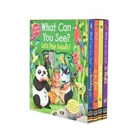 What Can You See Lets Peep Inside 4 Books Set by Little Tiger - Ages 0-5 - Boardbooks (Board book)