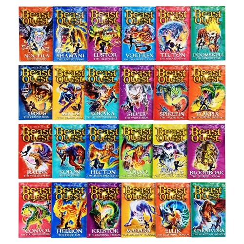 Beast Quest Series 7 To 10 - 24 Books By Adam Blade a€“ Ages 7-9 (Paperback)