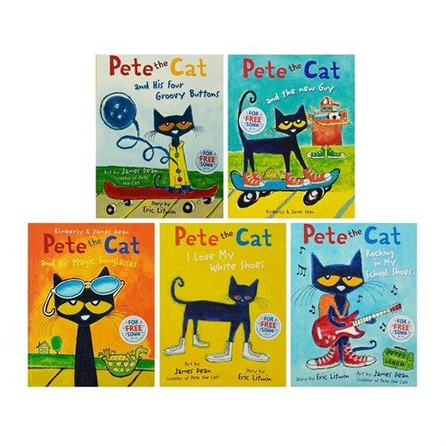 Pete the Cat Series By Eric Litwin, Kimberly Dean and James Dean 5 Books Collection Set - Ages 3-5 (Paperback)