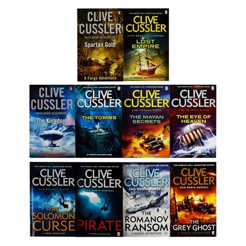 A Sam and Remi Fargo Adventure by Clive Cussler & Grant Blackwood 10 Books Collection Set - Fiction (Paperback)