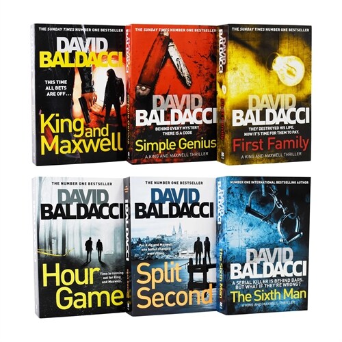 King and Maxwell Series 6 Books Collection Set by David Baldacci - Ages 18 years and up (Paperback)