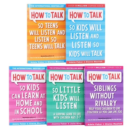 How to Talk Series 5 Books Set By Adele Faber & Elaine Mazlish - Non Fiction (Paperback)