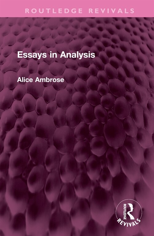Essays in Analysis (Hardcover, 1)