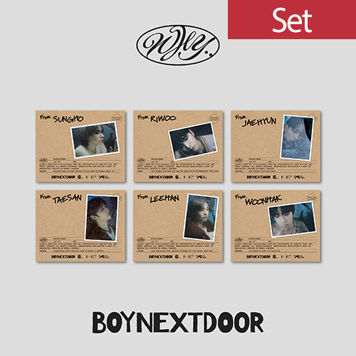 [중고] [SET] BOYNEXTDOOR - 1st EP ‘WHY..’ (LETTER ver.)[커버 6종 세트]