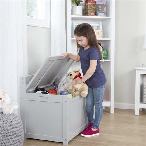 Wooden Toy Chest - Gray (Other)