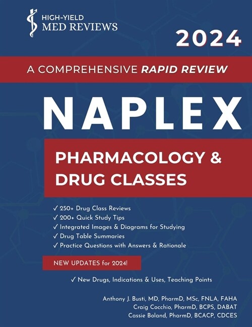 2024 NAPLEX - Pharmacology & Drug Classes: A Comprehensive Rapid Review (Paperback, 2024)