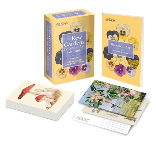 The Kew Gardens Botanical Art Postcards: Contains a 128-Page Book and 50 Postcards (Paperback)