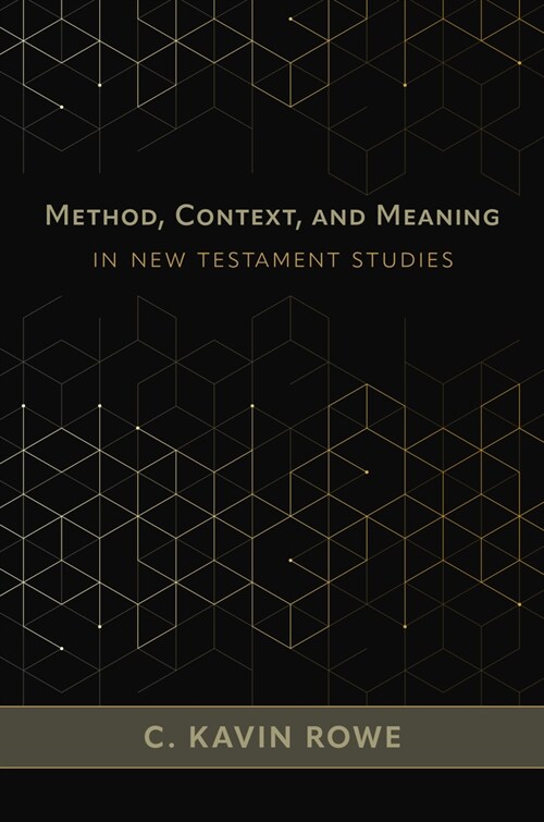Method, Context, and Meaning in New Testament Studies (Hardcover)
