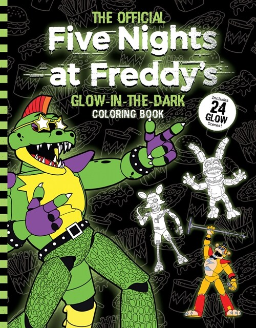 Five Nights at Freddys Glow in the Dark Coloring Book (Paperback)