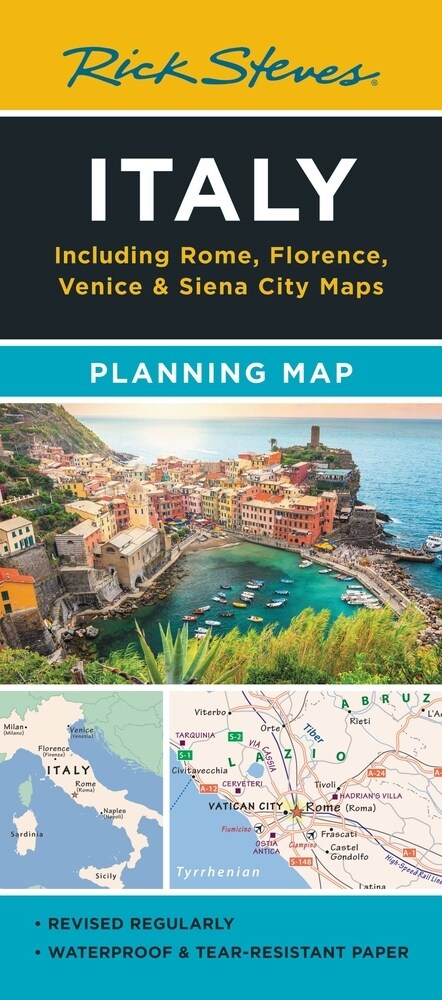 Rick Steves Italy Planning Map: Including Rome, Florence, Venice & Siena City Maps (Folded, 2)